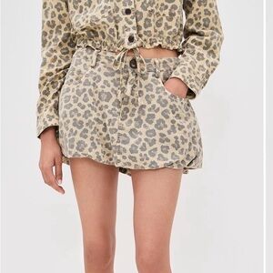 BLANKNYC Wild Story Leopard Skirt